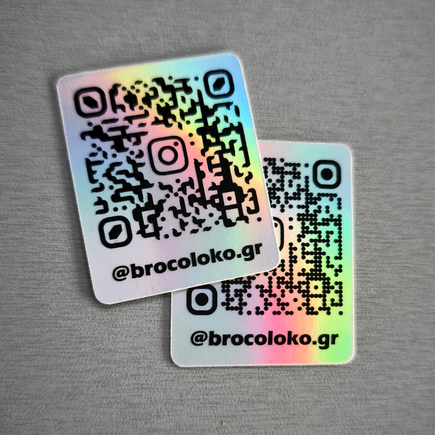 Custom scannable Holographic Instagram Αυτοκόλλητο