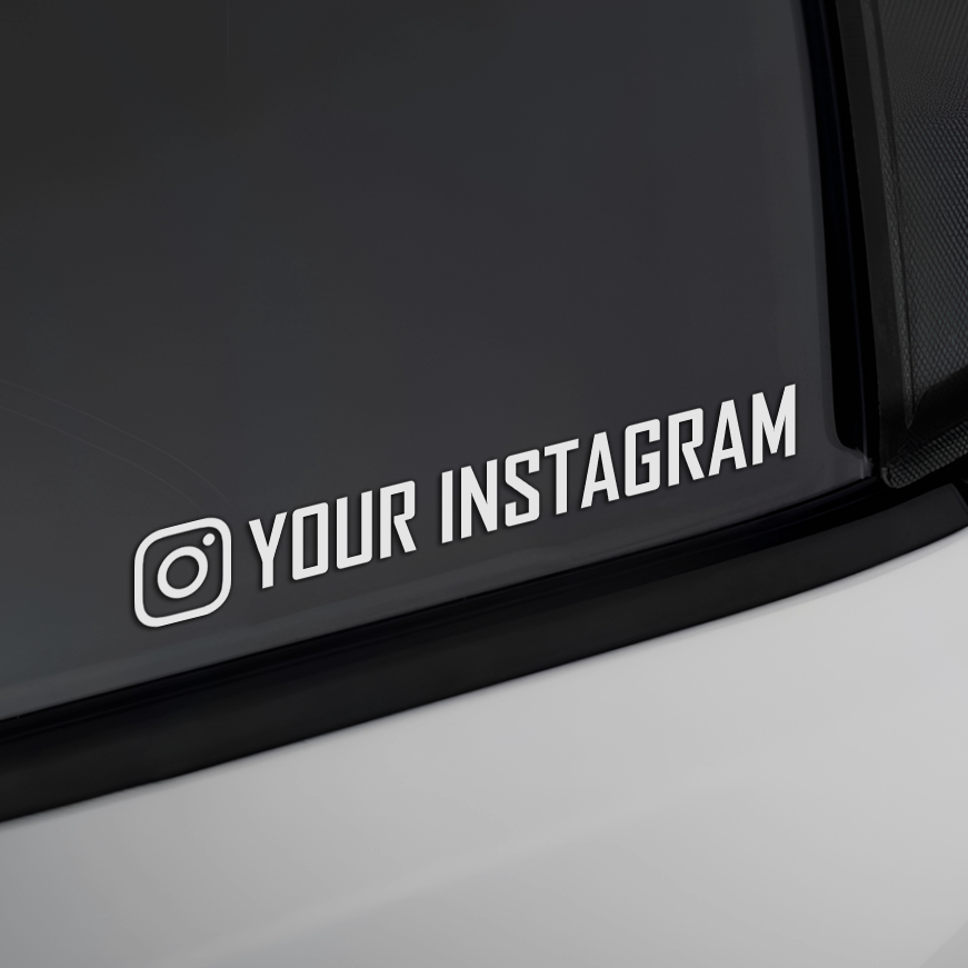 Custom Αυτοκόλλητο Instagram