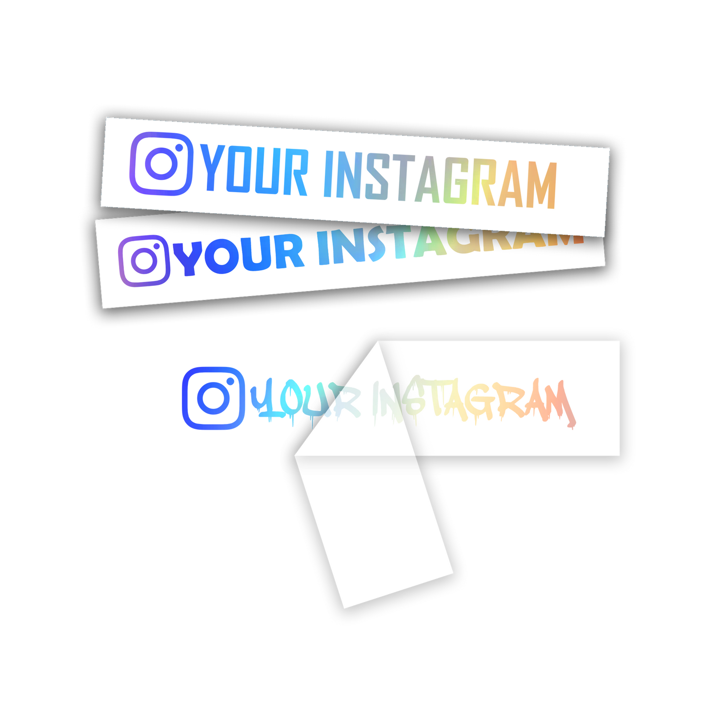 Custom Ολογραφικό Αυτοκόλλητο Instagram