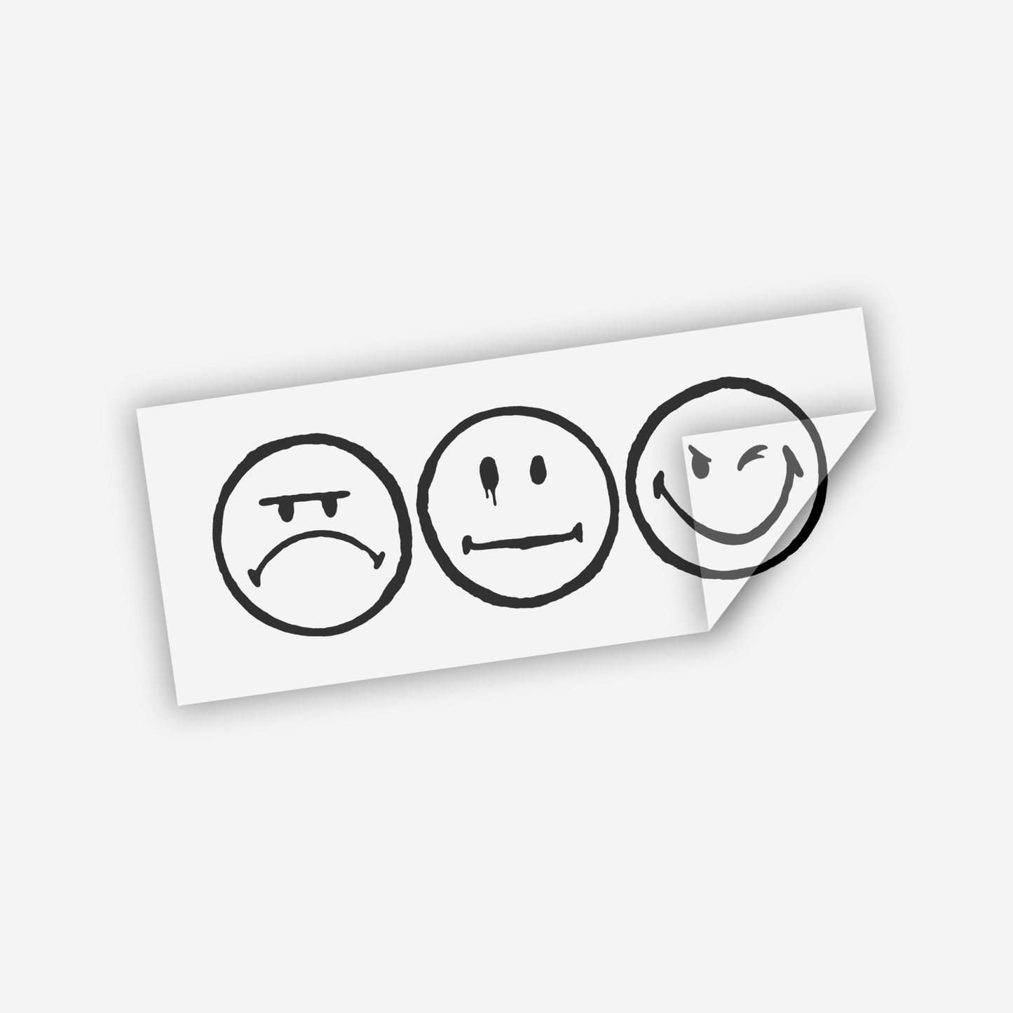 Three Smileys Sticker