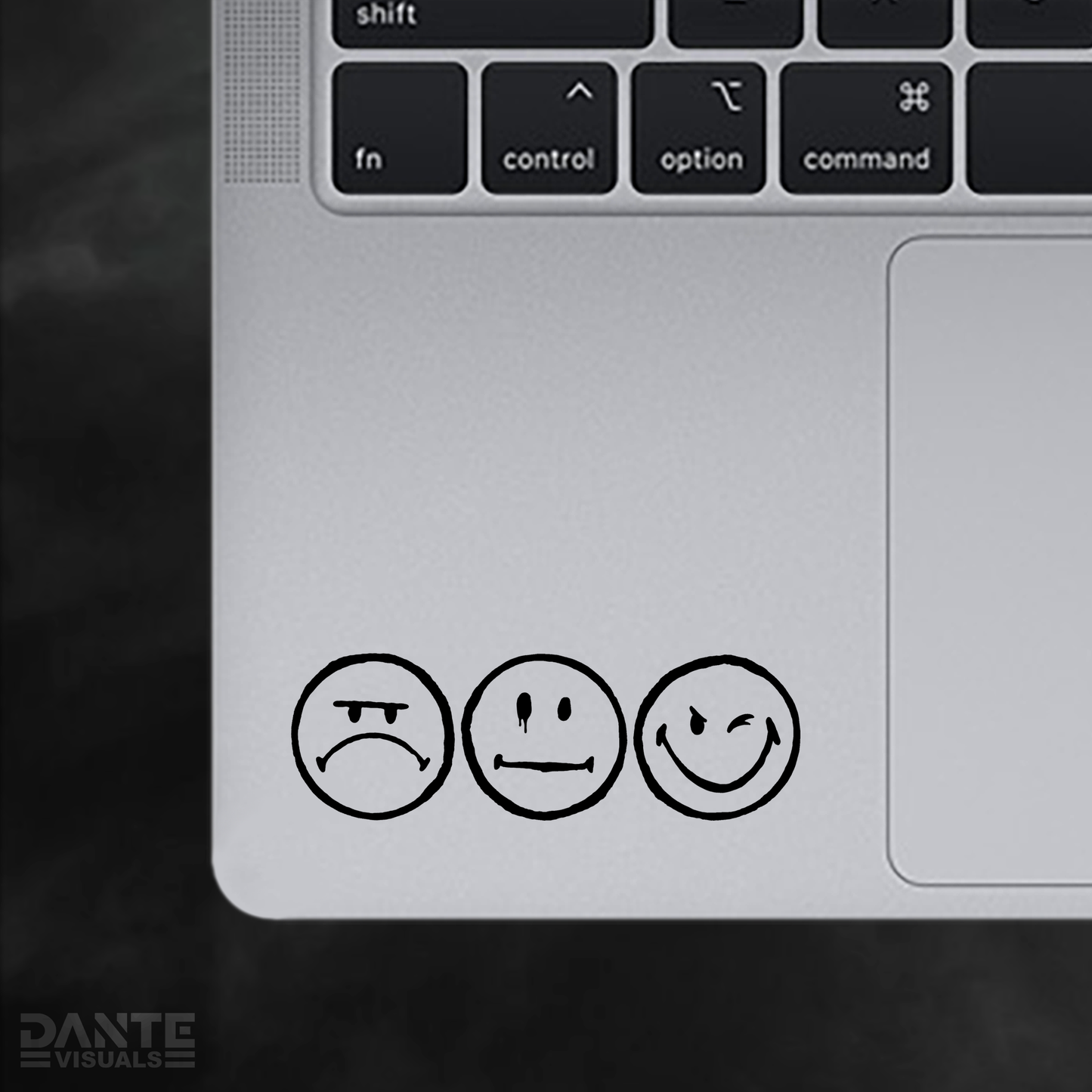 Three Smileys Sticker