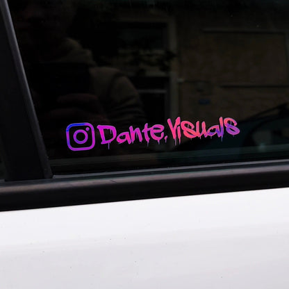 Custom Ολογραφικό Αυτοκόλλητο Instagram