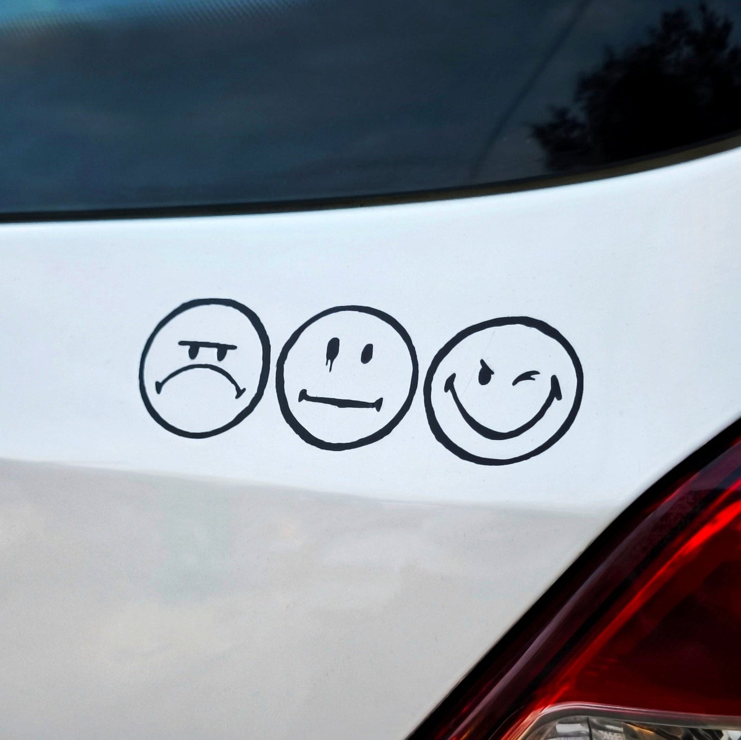 Three Smileys Sticker