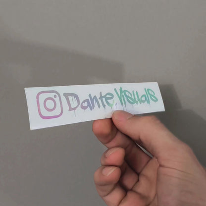 Custom Ολογραφικό Αυτοκόλλητο Instagram