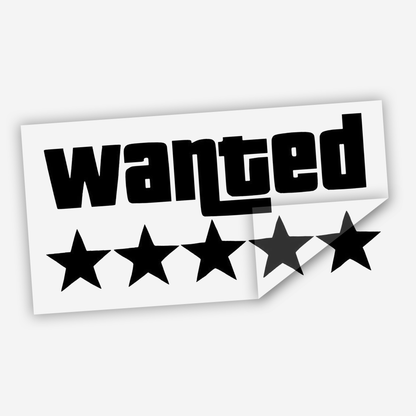 Wanted Sticker