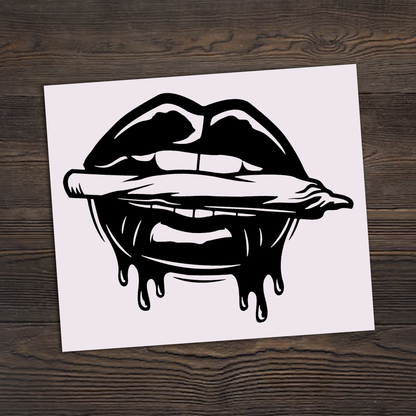 Smokin' Lips Sticker